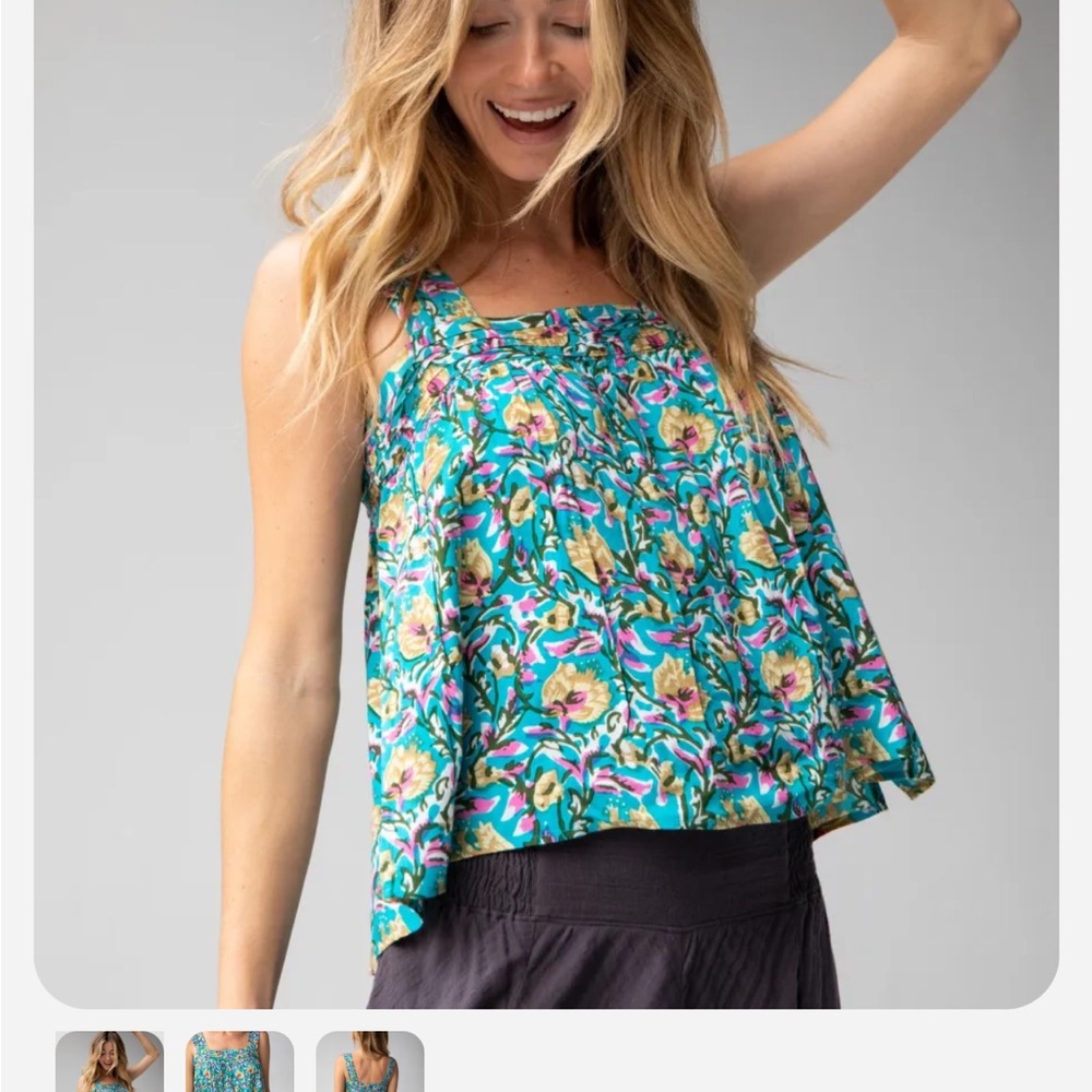 Natural Life Kate Pleated Tank Top